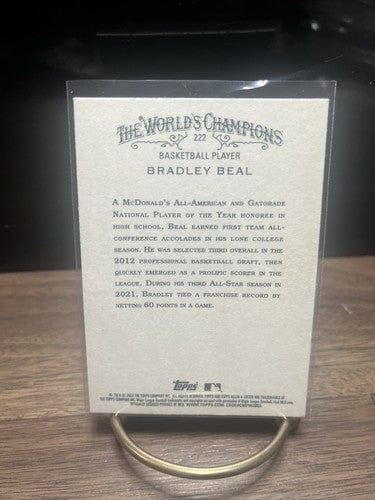 2022 Topps Allen & Ginter Baseball Base #222 BRADLEY BEAL
