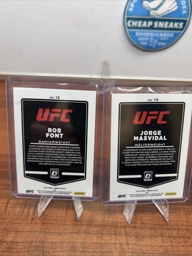 2022 Panini Donruss Optic UFC Blue Prizm Henry Cejudo, Derrick Lewis,