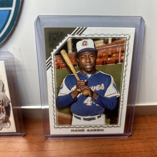 Hank Aaron Lot (3) 2022 Topps Gallery Masterstokes +#73 Gold + 22 Alle