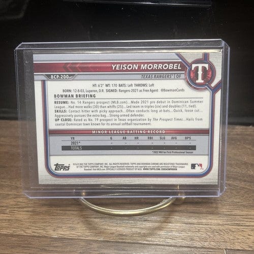 2022 Bowman Chrome Yeison Morrobel 1st Bowman Mega Box Mojo Refractor