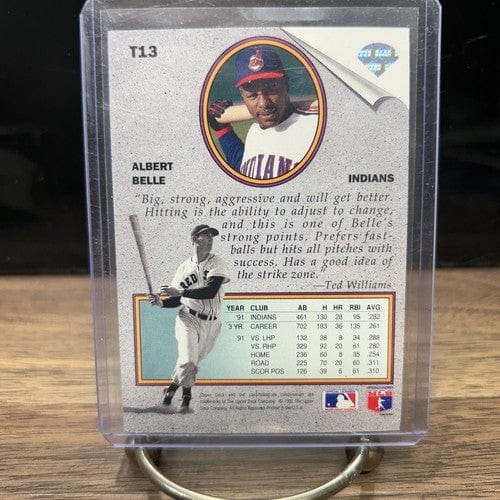 Albert Belle - 1992 Upper Deck - Ted Williams Insert - Cleveland India