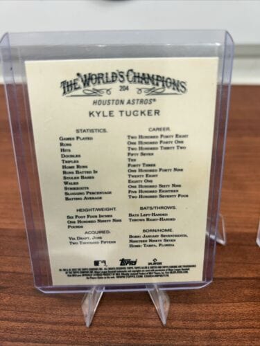 2022 Topps Chrome Allen & Ginter Kyle Tucker #204