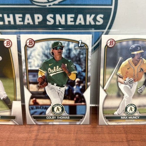 Oakland A’s Rookie/Prospect Lot (5)2023 Topps Series One &2023 Bowma