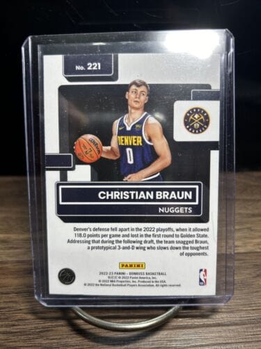Denver Nuggets 2022 Panini Donruss Christian Braun Rated Rookie Base #