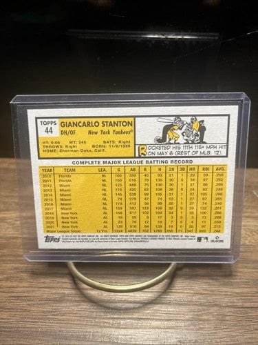 Giancarlo Stanton 2022 Topps Archives 1963 Topps Design #44 New York