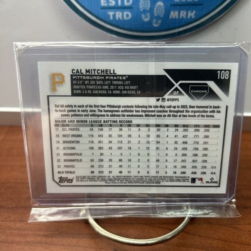 Cal Mitchell (RC) 2023 Topps Chrome Blue Logofractor Refractor /150 P