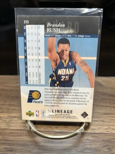 2008/09 Upper Deck Lineage SE #213 Brandon Rush Rookie Card NM-MT
