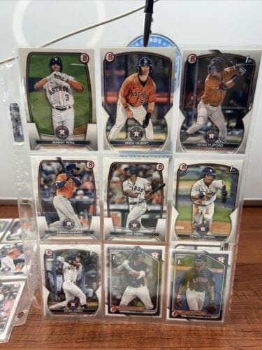 Houston Astros 2022/2023/2024 Bowman Chrome/ Bowman Lot Of 36