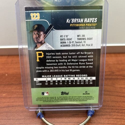 2022 #123 Ke'Bryan Hayes Topps Stadium Club Baseball Pittsburgh Pirate