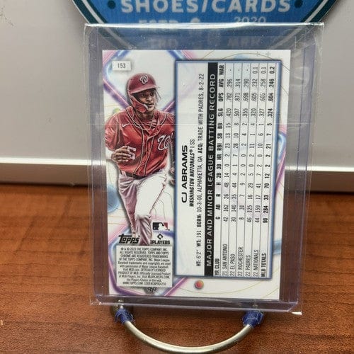2023 Topps Cosmic Chrome CJ ABRAMS #153 Base - Washington Nationals