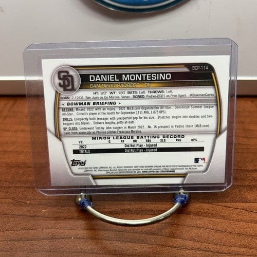 Daniel Montesino 2023 1st Bowman Chrome Prospect Card #BCP-114 San Di
