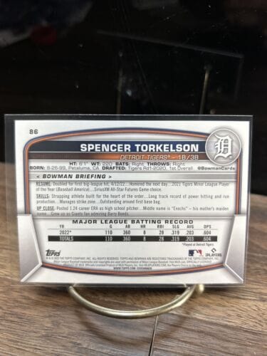 2023 Bowman Spencer Torkelson #86 Detroit Tigers