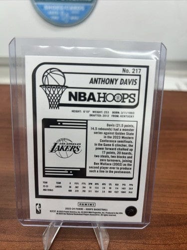 Anthony Davis 2024 Donruss Optic Purple Prizm Winner Stays #19, 22 Pan