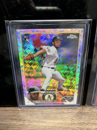 Ken Waldichuk Refractor Lot (2) 2023 Topps Chrome Logofractor+ Pink Sp