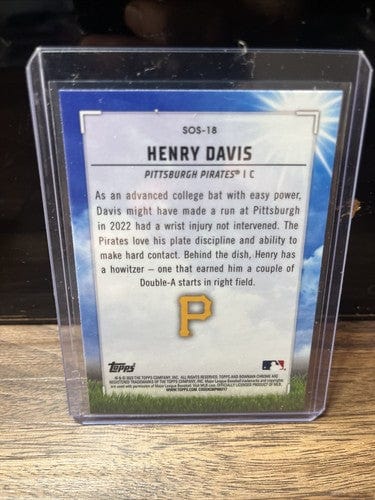 Henry Davis 3 Card Lot 2023 Bowman Bowman Scouts,SOS, BCP-14