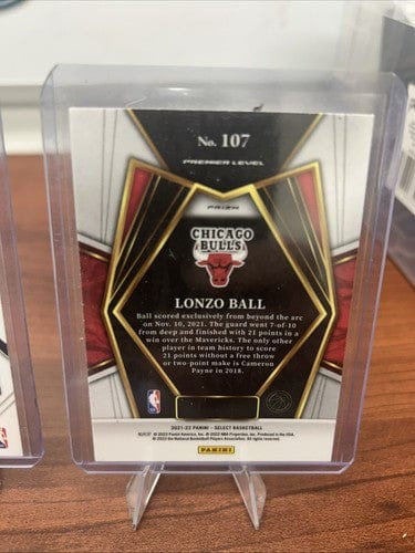 Chicago Bulls 2022 Panini Select All Prizm Lot Ball, Williams, Caruso,
