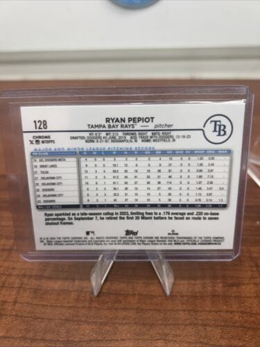 Ryan Pepiot 2024 Topps Chrome Aqua Logofractor Refractor 197/199 #128
