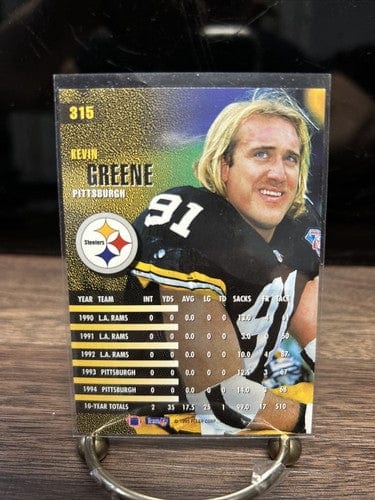 KEVIN GREENE 1995 Fleer Pittsburgh Steelers Football Card #315