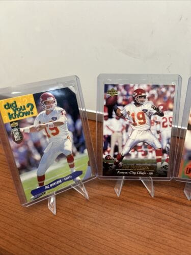 Joe Montana Kansas City Chiefs 94/95 Upper Deck/Collectors Edge Lot