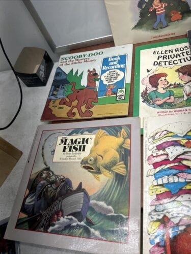 Children Book Lot Of 13 Rudolph, The Magic Fish, Scooby-doo, Smurfs, C