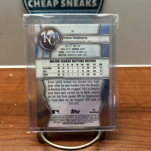 2023 Bowman Platinum Drew Waters #24 Rookie RC Base Card Kansas City R