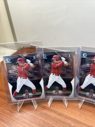 Angel 1st Bowman Lot (5) 3 Jorge Ruiz,De’ Jesus, Minnacci