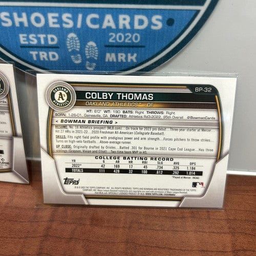 Oakland A’s Rookie/Prospect Lot (5)2023 Topps Series One &2023 Bowma