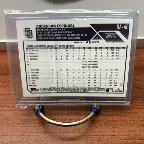 2023 Topps Chrome Anderson Espinoza Auto RC Refractor 431 /499 SD Padr
