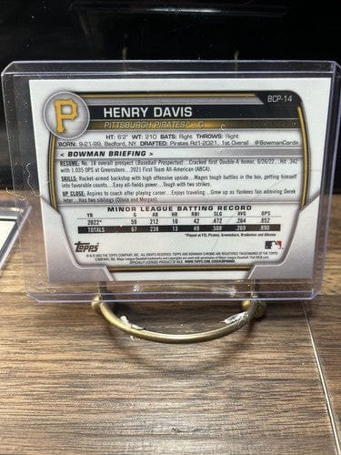 Henry Davis 3 Card Lot 2023 Bowman Bowman Scouts,SOS, BCP-14