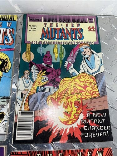 The New Mutants Lot Annual issues 3,4 + Issues 64,65 (87,88) marvel co