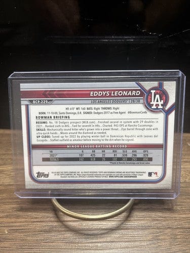 Eddys Leonard 2022 Bowman Chrome MEGA MOJO REFRACTOR Rookie #BCP-229 D
