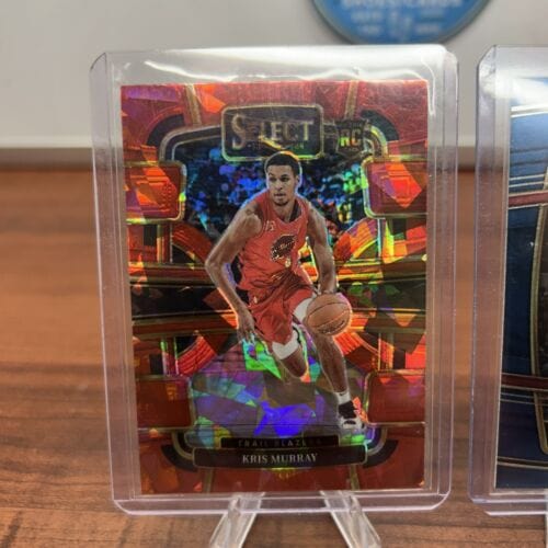 Kris Murray (RC) 2023-24 Panini Select Red Cracked Ice Prizm #91 +Bon