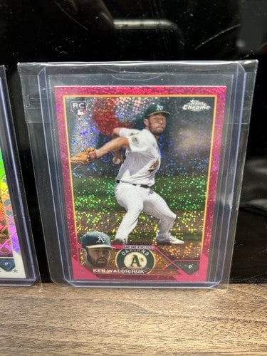 Ken Waldichuk Refractor Lot (2) 2023 Topps Chrome Logofractor+ Pink Sp