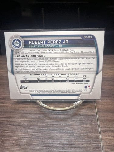 2023 Bowman Robert Perez Jr. #BP-124 Prospects 1st Bowman Seattle Mari