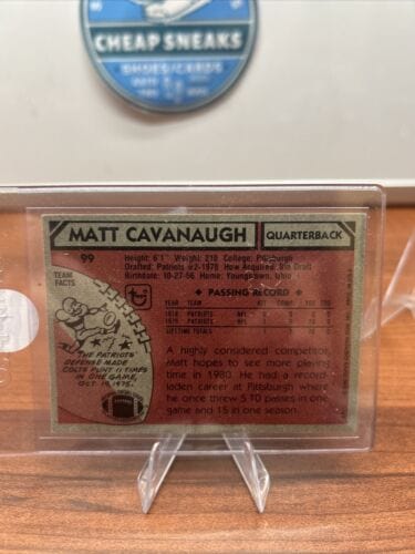 1980 Topps Matt Cavanaugh #99 Rookie RC EX