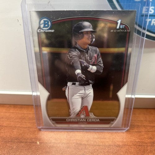 Christian Cerda 2023 Bowman 1st Prospects Lot (2) BCP-56 Arizona Diamo