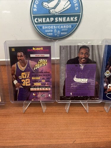Karl Malone HOF Utah Jazz 6 Card Lot 93-94 Fleer Ultra, 98 Upper Deck