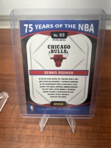Dennis Rodman 2021-22 Panini Select 75 Years Of The NBA Prizm #69