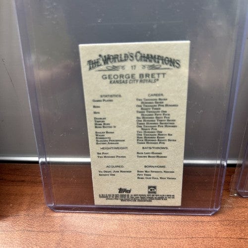 George Brett Lot(3) 89 Score, 90 Fleer, 22 Allen&Ginter Mini Kansas Ci