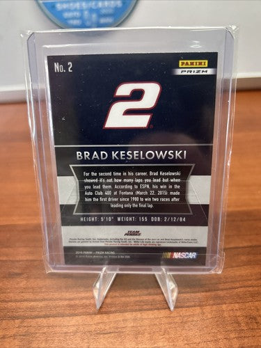 2016 Prizm Racing Silver Prizm Refractor #82 Brad Keselowski NASCAR SP