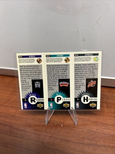 1996 Upper Deck Mini Cards 3 in1 (X4) “12 Mini’s Total” M.Finley