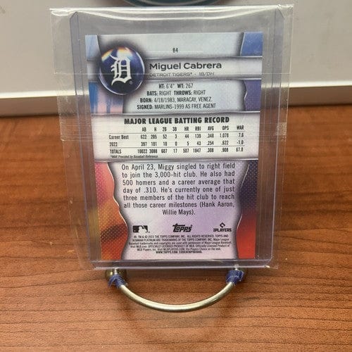 Miguel Cabrera #84 - 2023 Bowman Platinum Baseball