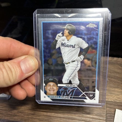Avisail Garcia Lot(2) 2023 Topps Chrome Refractor + Base #35 Miami Mar