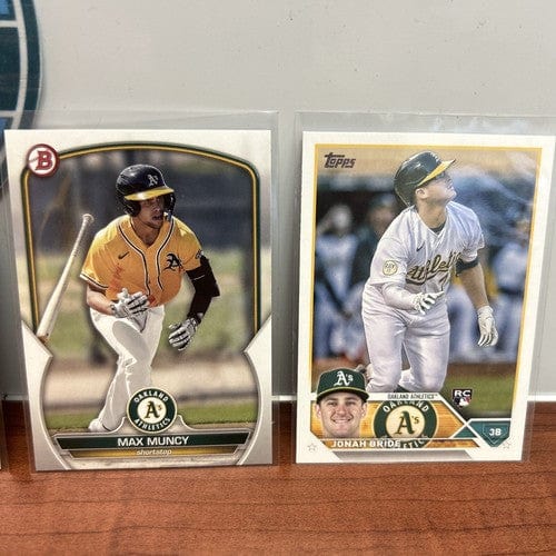 Oakland A’s Rookie/Prospect Lot (5)2023 Topps Series One &2023 Bowma