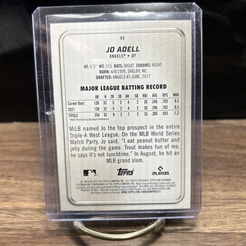 2022 Bowman Platinum Ice Foilboard Jo Adell 49
