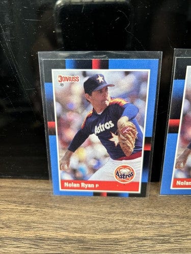 Nolan Ryan HOF Houston Astros Lot (2) 1988 Donruss Baseball Card #61