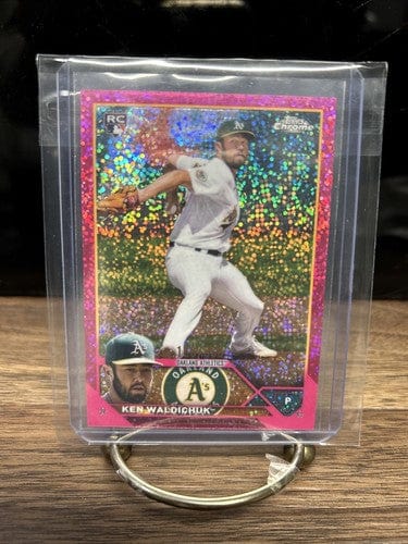 Ken Waldichuk Refractor Lot (2) 2023 Topps Chrome Logofractor+ Pink Sp