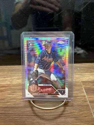 2023 Topps Chrome Update RC JARED SHUSTER Prism Refractor USC18 Atlant