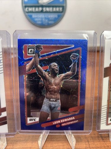 2022 Panini Donruss Optic UFC Blue Vel Prizm Leon Edwards#62,Nate Dia