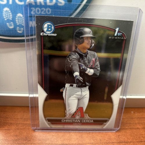 Christian Cerda 2023 Bowman 1st Prospects Lot (2) BCP-56 Arizona Diamo
